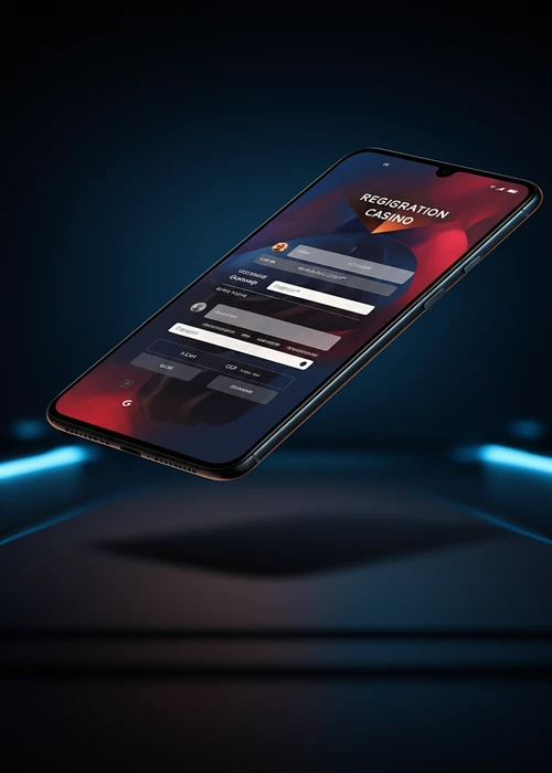 Interface utilisateur de Mafia Casino affichant la première étape du processus d'enregistrement simple et rapide pour les nouveaux joueurs.